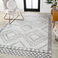 JONATHAN Y MOH200B-5 Amir Moroccan Beni Souk Indoor Area-Rug Bohemian Farmhouse Rustic Geometric Easy-Cleaning Bedroom Kitchen L