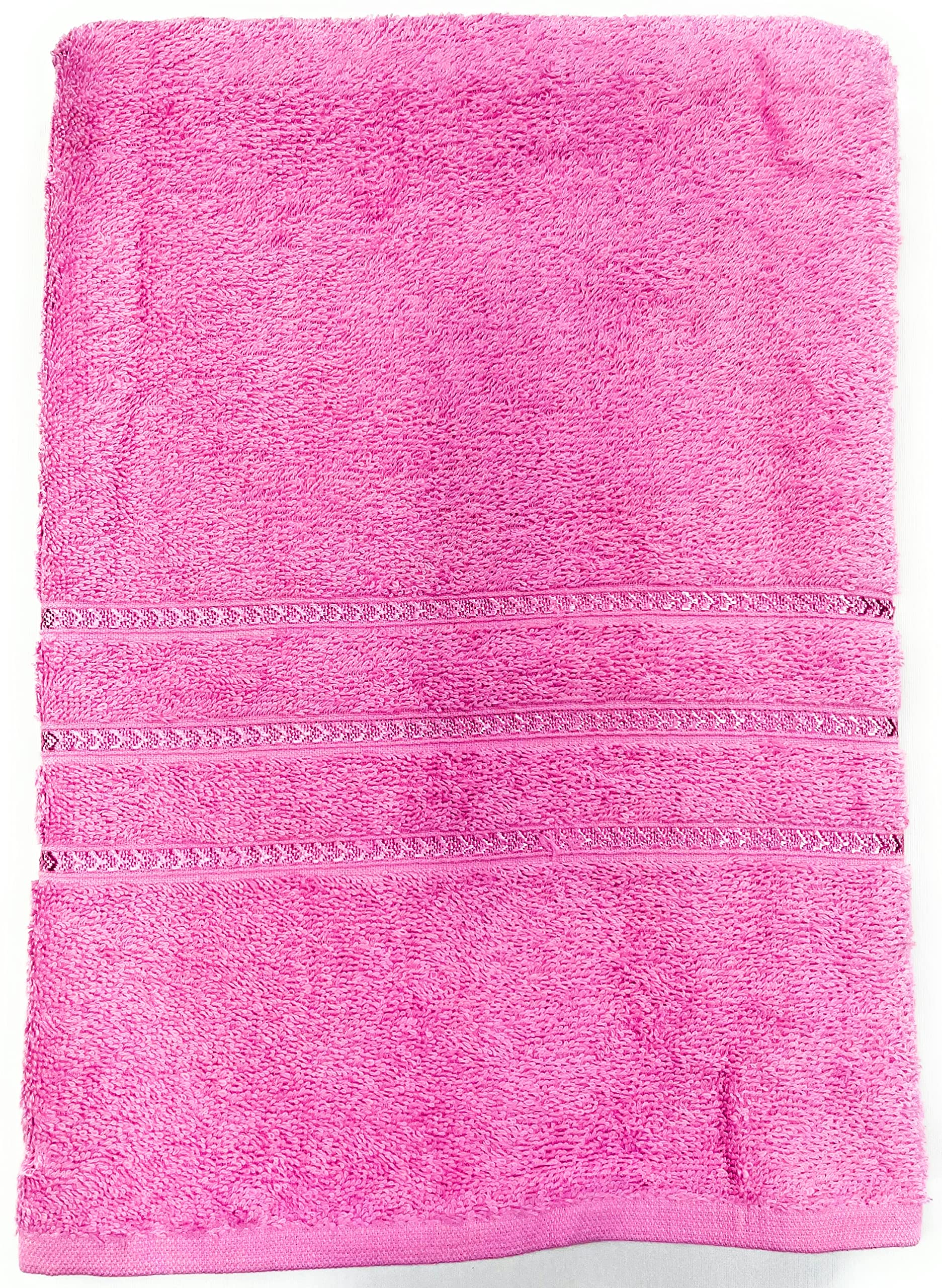 Bombay Dyeing Flora Large Size Bath Towel (Baby Pink)