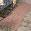 SAFAVIEH Courtyard Collection 23 x 16 Red/Beige CY8521 Indoor/ Outside Waterproof Easy cleansingPatio Backyard Mudroom Runner 