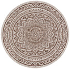 Safavieh Courtyard Collection 80.4' X 80.4' Beige/Brown Cy8734 Indoor/ Outdoor Patio Backyard Mudroom Area Rug