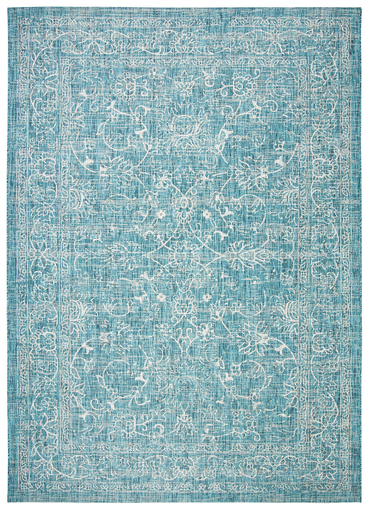 Safavieh Courtyard Collection 8' X 10' Turquoise Cy8680 Indoor/ Outside Waterproof Easy Cleansingpatio Backyard Mudroom Area Mat
