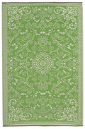 Fab Habitat Outdoor Rug - Waterproof, Fade Resistant, Crease-Free - Premium Recycled Plastic - Floral - Porch, Deck, Balcony, La