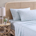 Tommy Bahama - Queen Sheets, Cotton Percale Bedding Set, Crisp & Cool, Stylish Bedding Set (Koya Bay Blue, Queen)