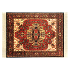 Beautiful Oriental Rug Style Mousepad, Miniature Carpet Computer Mouse Pad, Rectangular, Non-Slip, Elegant Office Accessories