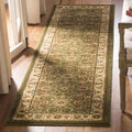 SAFAVIEH Lyndhurst Collection Runner Rug - 23 x 18, Sage & Ivory, Traditional Oriental Design, Non-Shedding & Easy Care, Ideal