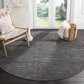 SAFAVIEH Vision Collection Area Rug - 4 Round, Grey, Modern Ombre Tonal Chic Design, Non-Shedding & Easy Care, Ideal for High T