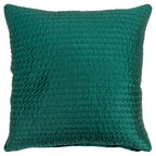 Rizzy Home 22" x 22" Down Filled Pillow in Teal Polyester Cover