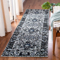 SAFAVIEH Vintage Hamadan Collection Runner Rug - 23 x 8, Light Grey & Dark Grey, Design, Non-Shedding & Easy Care, Ideal for H