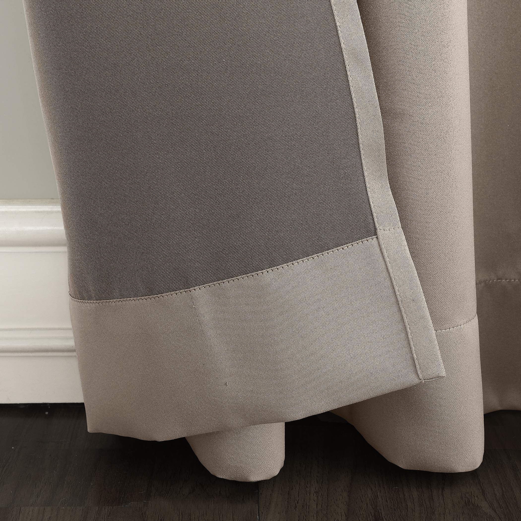 Sun Zero Barrow Energy Efficient Grommet Curtain Panel Pair 54'' 108''