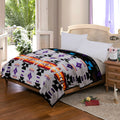 Southwest Design (Navajo Print) King Size Supersoft Reversible Blanket (Grey)