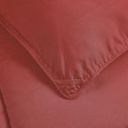 Chezmoi Collection Mineral Red Down Alternative Comforter Oversized Queen - 3-Piece Lightweight Comforter Set - All Seasons Micr