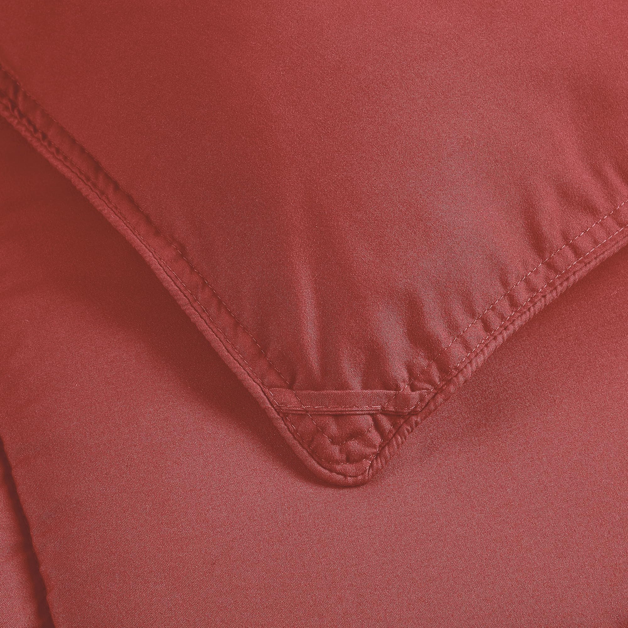 Chezmoi Collection Mineral Red Down Alternative Comforter Oversized Queen - 3-Piece Lightweight Comforter Set - All Seasons Micr
