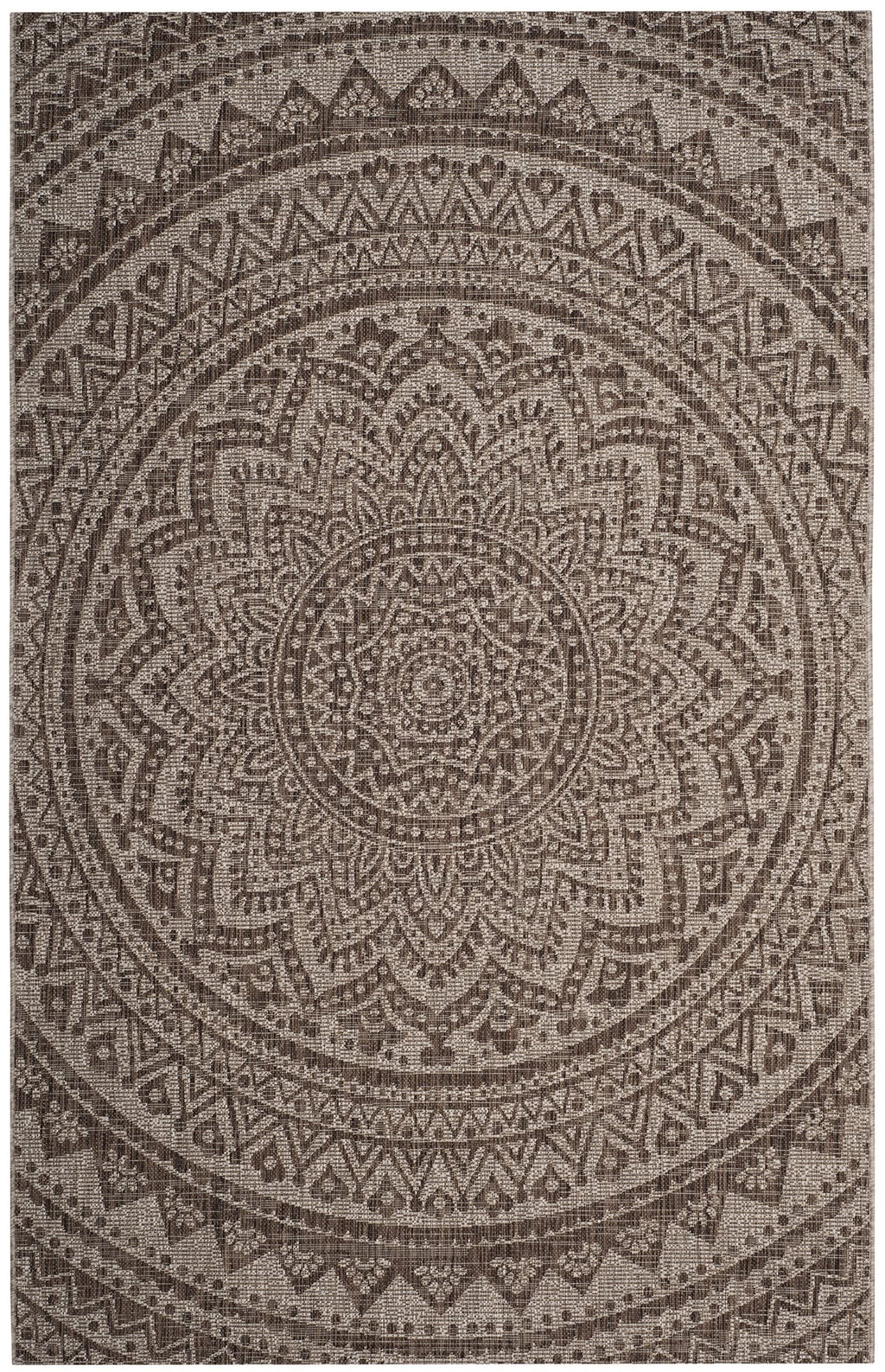Safavieh Courtyard Collection 24' X 44.4' Beige/Brown Cy8734 Indoor/ Outdoor Patio Backyard Mudroom Accent Rug