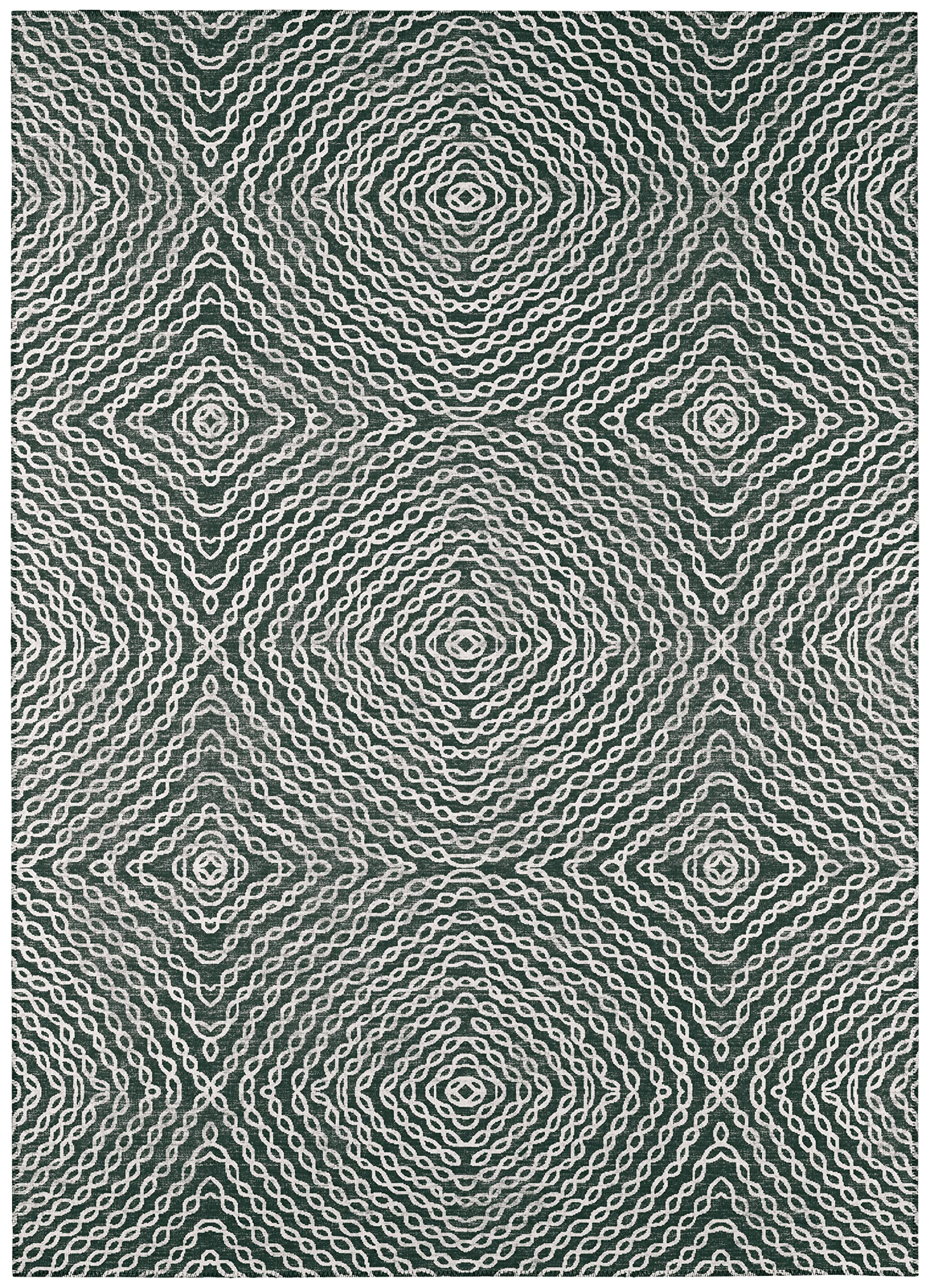 Addison Rugs Bravado Abv33 Shadow 8' X 8' Indoor Outdoor Round Rug, Easy Clean, Machine Washable, Non Shedding, Bedroom, Entry, Living Room, Dining Room, Kitchen, Patio Rug