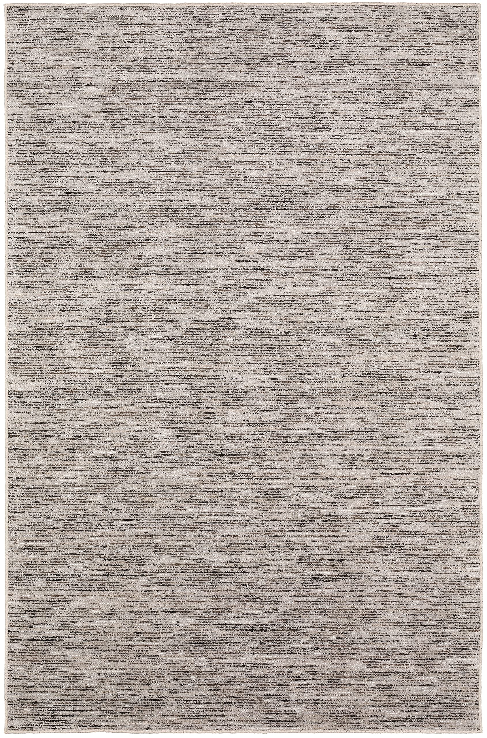 Addison Villager Active Solid Black 3'6" X 5'6" Wool Area Rug