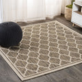 JONATHAN Y SMB109A-3SQ Trebol Moroccan Trellis Textured Weave Indoor/Outdoor Area Rug, Modern, Bohemian, Contemporary for Bedroo