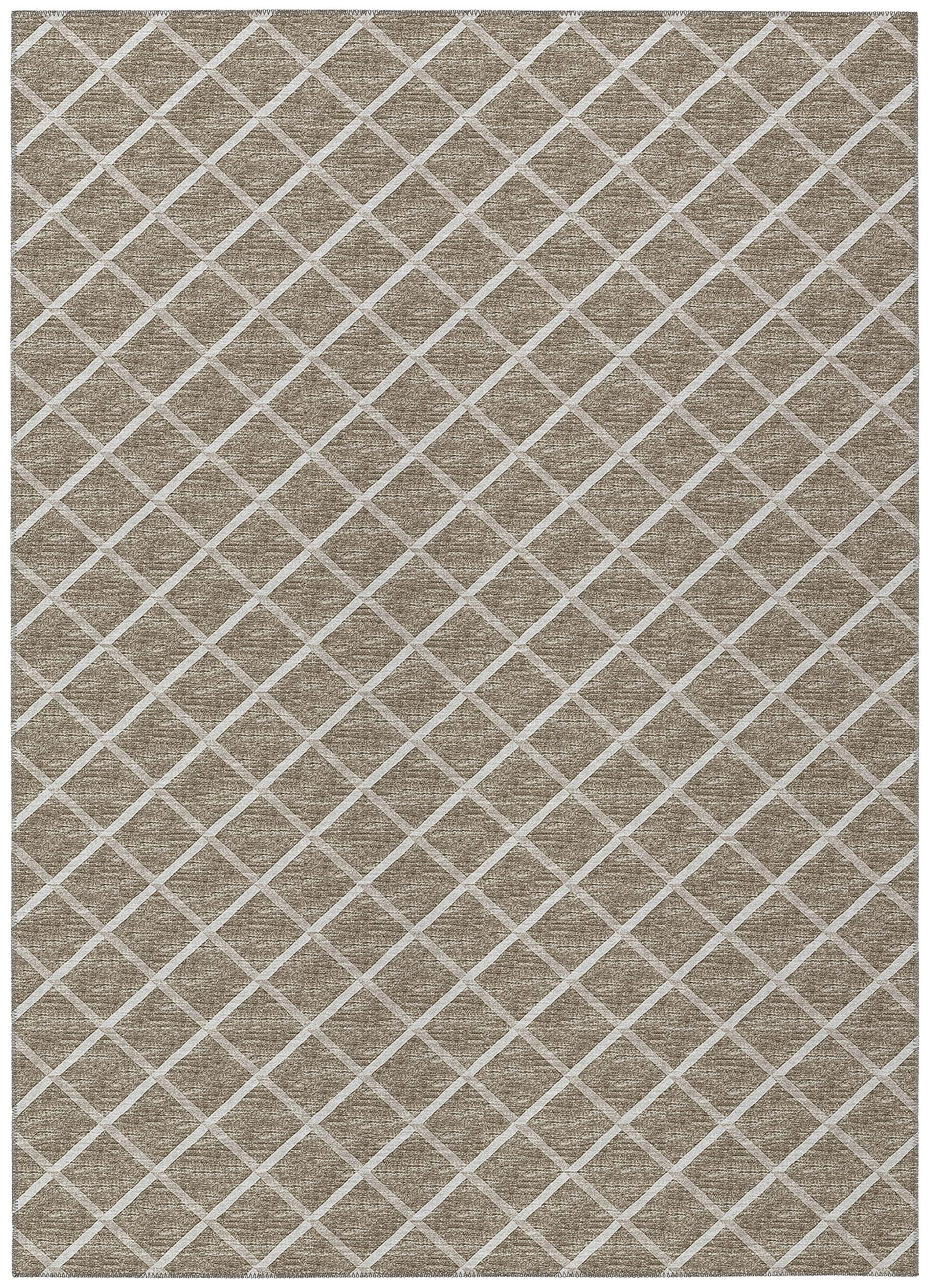 Dalyn Rugs York Yo1 Taupe 8' X 10' Indoor Outdoor Area Rug, Easy Clean, Machine Washable, Non Shedding, Bedroom, Living Room, Dining Room, Kitchen, Patio Rug