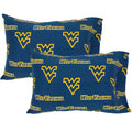 College Covers Everything Comfy West Virginia Mountaineers Pillowcase Pair, Standard, 20' X 30', Includes 2 Pillowcases
