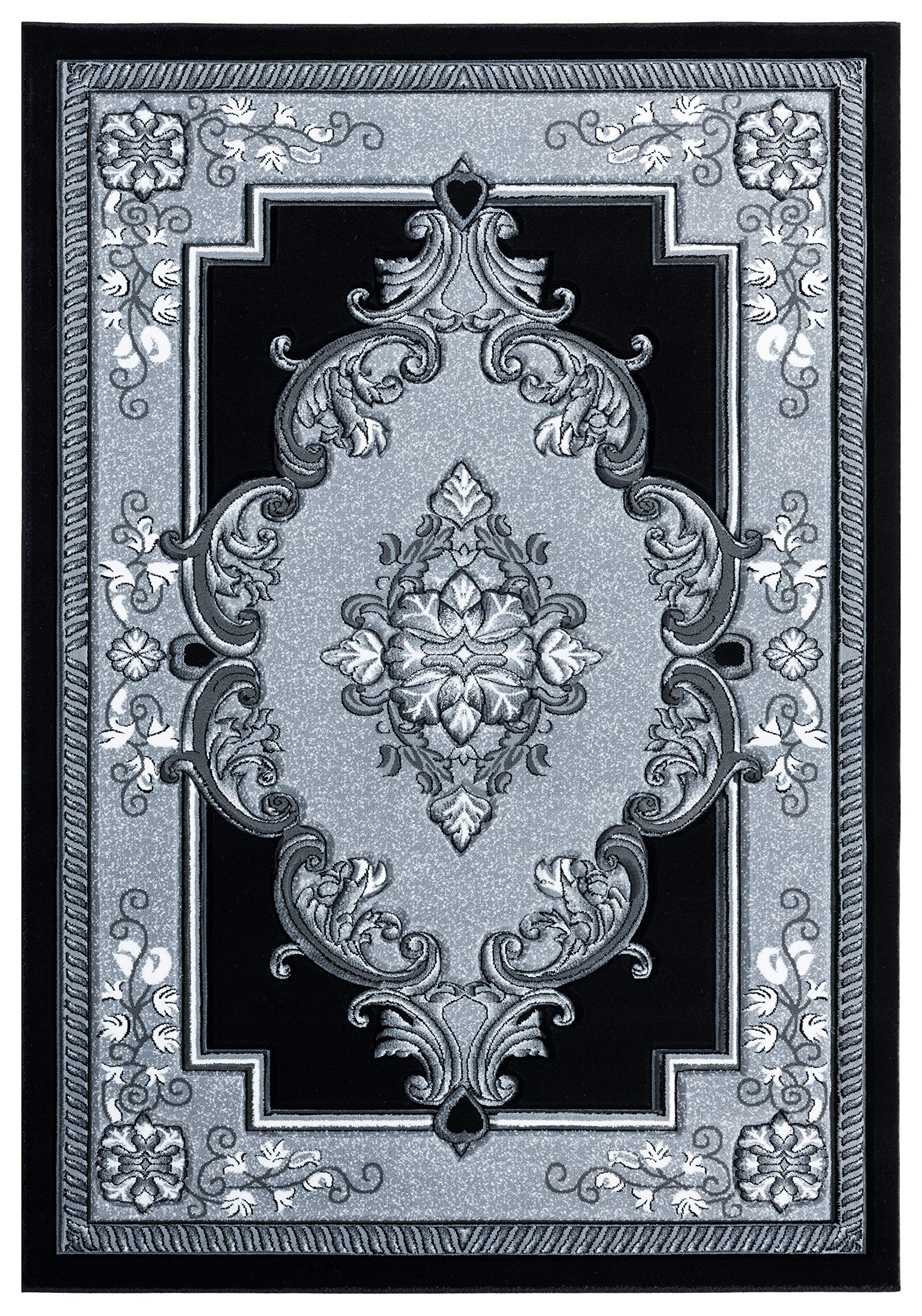 United Weavers of America Bristol Fallon Silver Runner Rug, 27 x 74