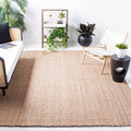 SAFAVIEH Natural Fiber Collection Area Rug - 9 x 12, Natural, Handmade Basketweave Jute, Ideal for High Traffic Areas in Livin