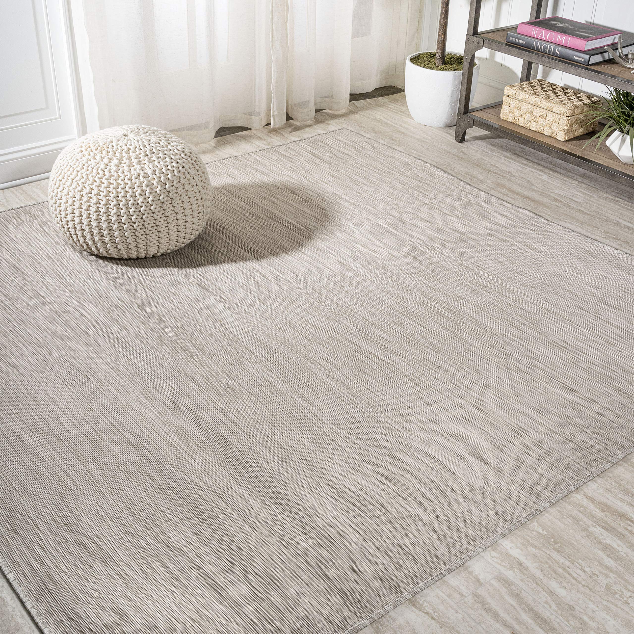 JONATHAN Y TSN100E-6SQ Ethan Modern Flatweave Solid Indoor/Outdoor Area-Rug, Casual, Contemporary, Coastal Easy-Cleaning,Bedroom