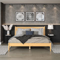 Camaflexi Mid-Century Panel Bed - King Size - Scandinavian Oak Finish