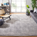 SAFAVIEH Abstract Collection Area Rug - 9 x 12, Ivory & Charcoal, Handmade Wool, Ideal for High Traffic Areas in Living Room, 