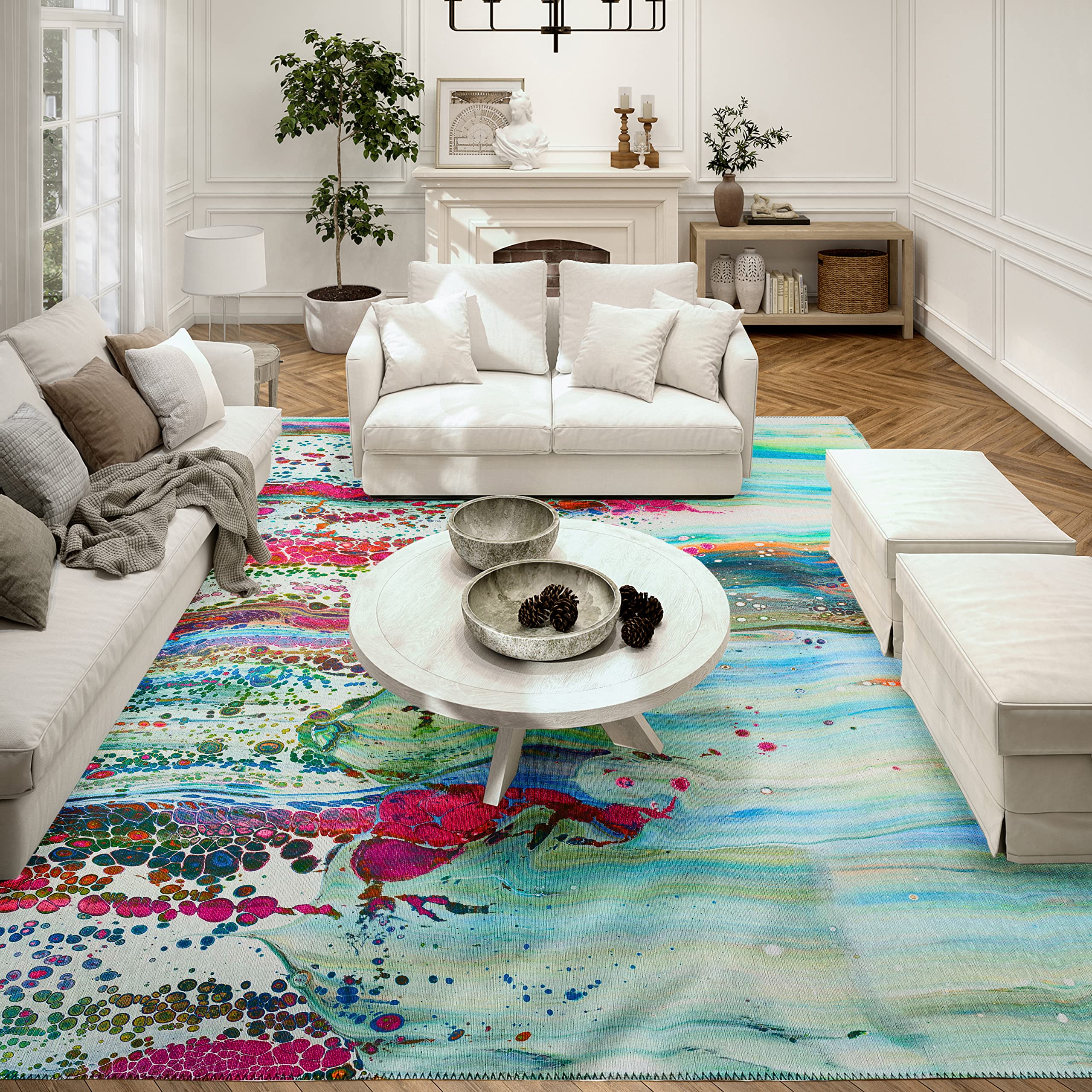 Addison Rugs Karina Akc32 Melody 10' X 14' Indoor Outdoor Area Rug, Easy Clean, Machine Washable, Non Shedding, Bedroom, Entry, Living Room, Dining Room, Kitchen, Patio Rug