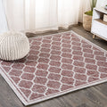 JONATHAN Y SMB109C-4SQ Trebol Moroccan Trellis Textured Weave Indoor/Outdoor Area Rug, Modern, Bohemian, Contemporary for Bedroo