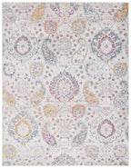 Safavieh Madison Collection Area Rug - 9' X 12', Grey & Gold, Boho Chic Glam Paisley Design, Non-Shedding & Easy Care, Ideal For