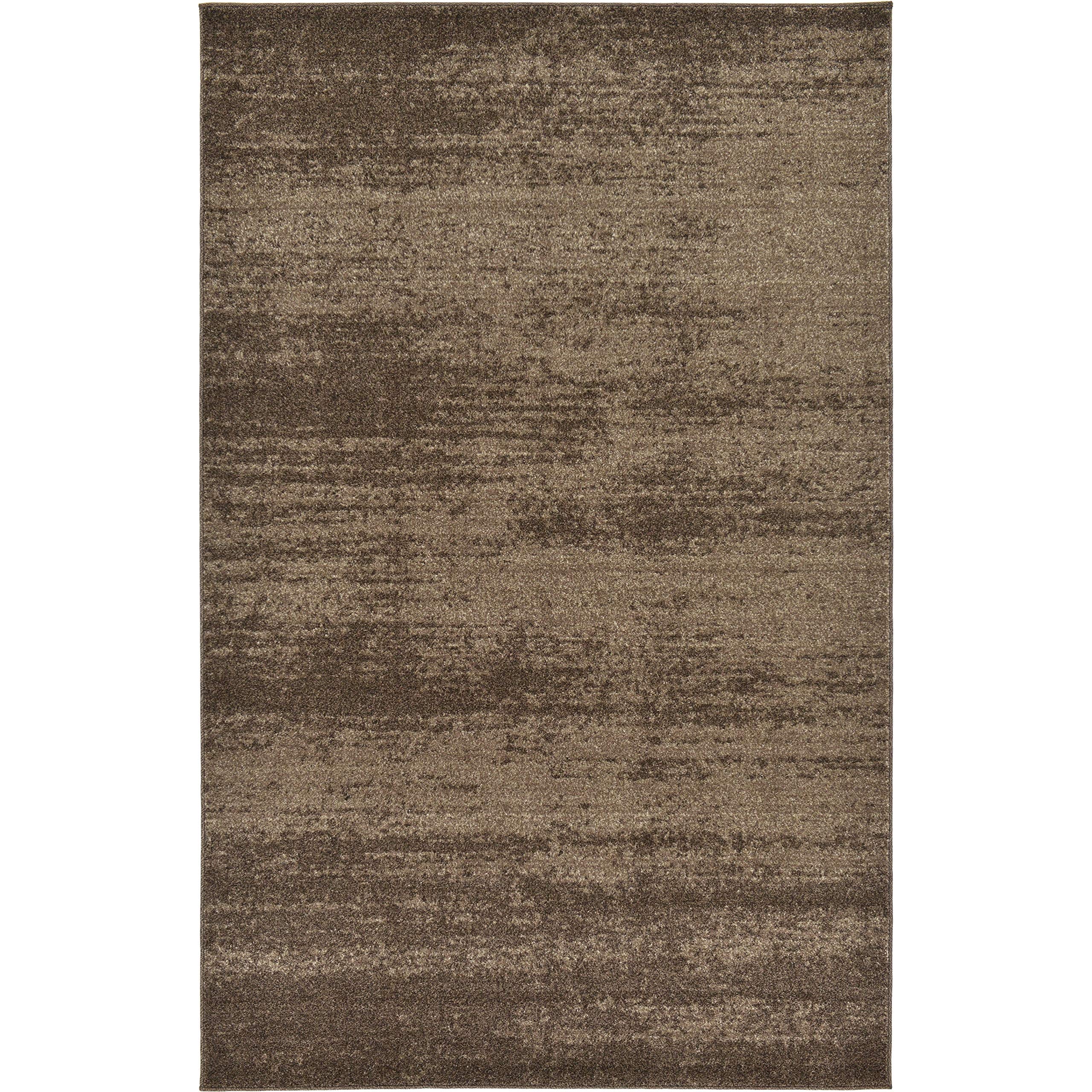Unique Loom Del Mar Collection Area Rug - Lucille (5' 3'' x 8' Rectangle, Brown/ Ivory)