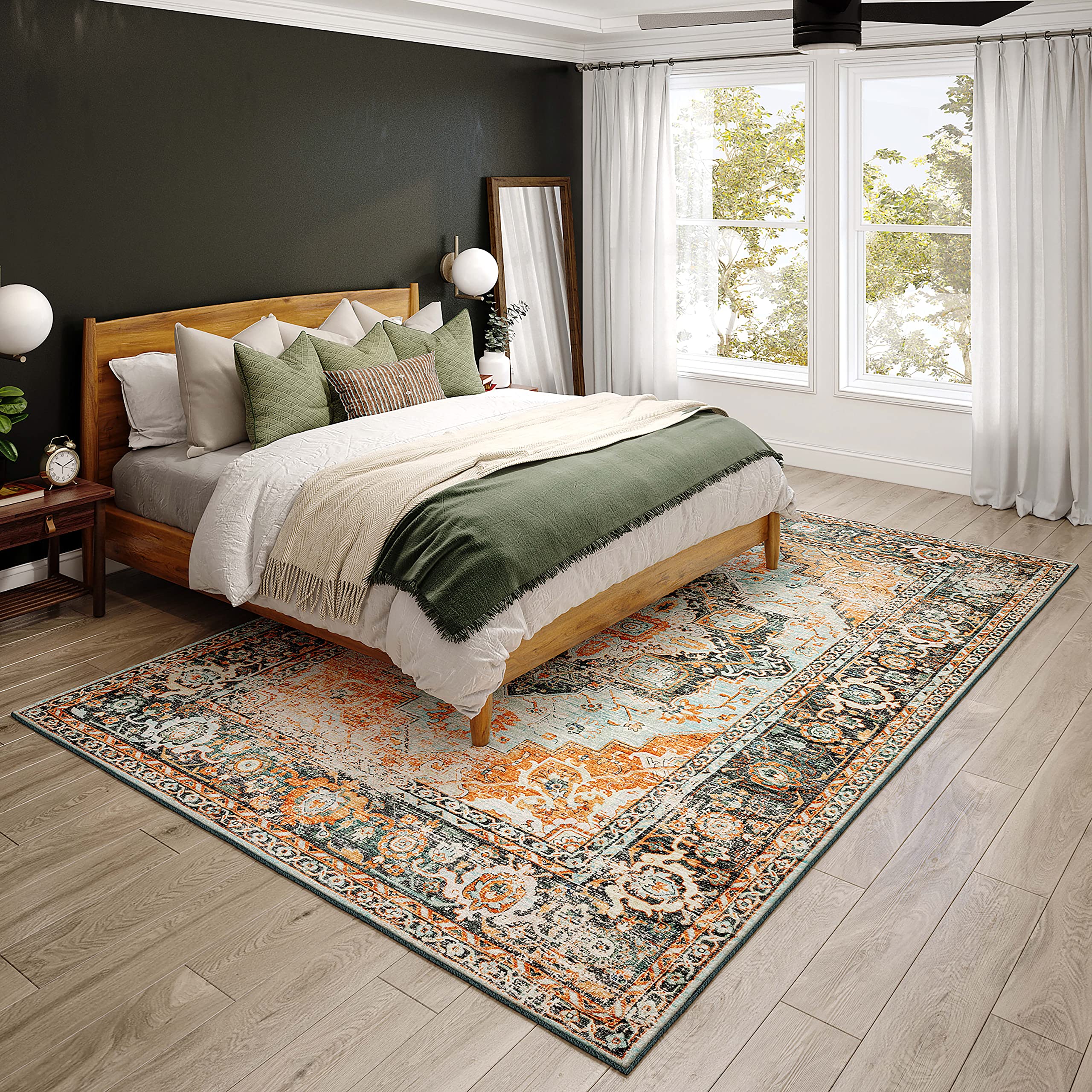 Dalyn Rugs Jericho Jc2 Mist 3' X 5' Rectangle Soft Area Rug, Easy Clean, Non Shedding, Bedroom, Entry, Living Room, Dining Room, Kitchen Rug