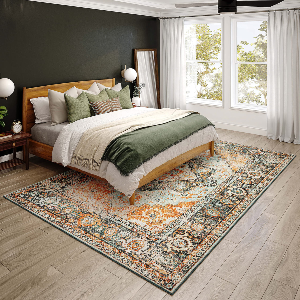 Dalyn Rugs Jericho Jc2 Mist 5' X 7'6" Rectangle Soft Area Rug, Easy Clean, Non Shedding, Bedroom, Entry, Living Room, Dining Room, Kitchen Rug