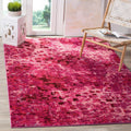 SAFAVIEH Monaco Collection Area Rug - 67 x 92, Fuchsia, Boho Chic Abstract Watercolor Design, Non-Shedding & Easy Care, Ideal 