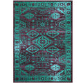 Maples Rugs Georgina Traditional Area Rugs for Living Room & Bedroom [Made in USA], 7 x 5 (Rectangular), Winberry/Teal