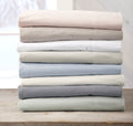 Great Bay Home 100% Turkish Cotton Queen Flannel Sheets Set | Deep Pocket, Soft Sheets | Warm, Double Brushed Bed Sheets | Pre-S