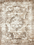 Unique Loom Sofia Collection Area Rug - Salle Garnier (7 10 x 11 Rectangle, Light Brown/ Brown)
