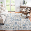 SAFAVIEH Madison Collection 53 Square Grey/Ivory MAD603F Oriental Snowflake Medallion Distressed Non-Shedding Living Room Bedro
