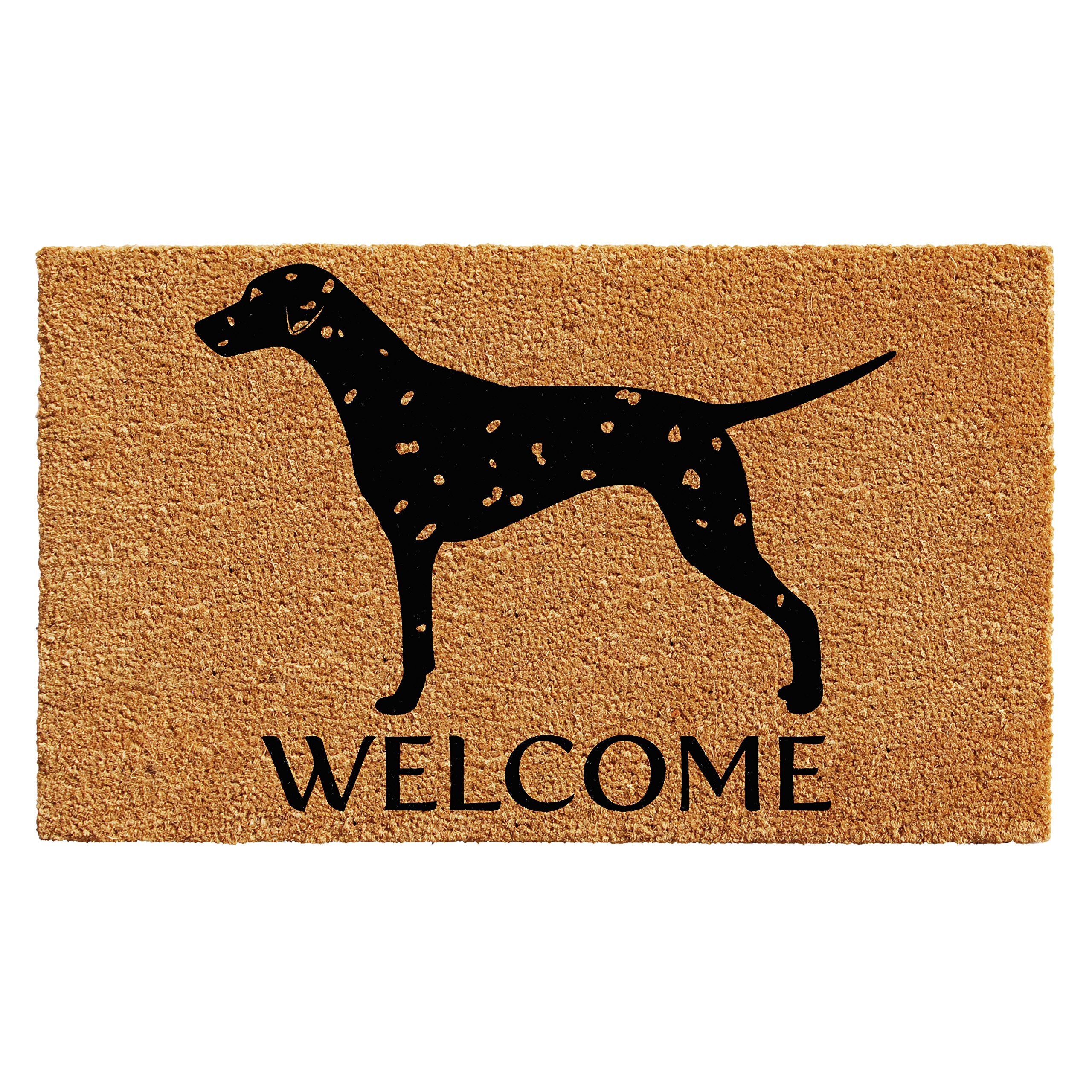 Calloway Mills 103021729 Dalmatian Doormat, 17' X 29', Natural/Black