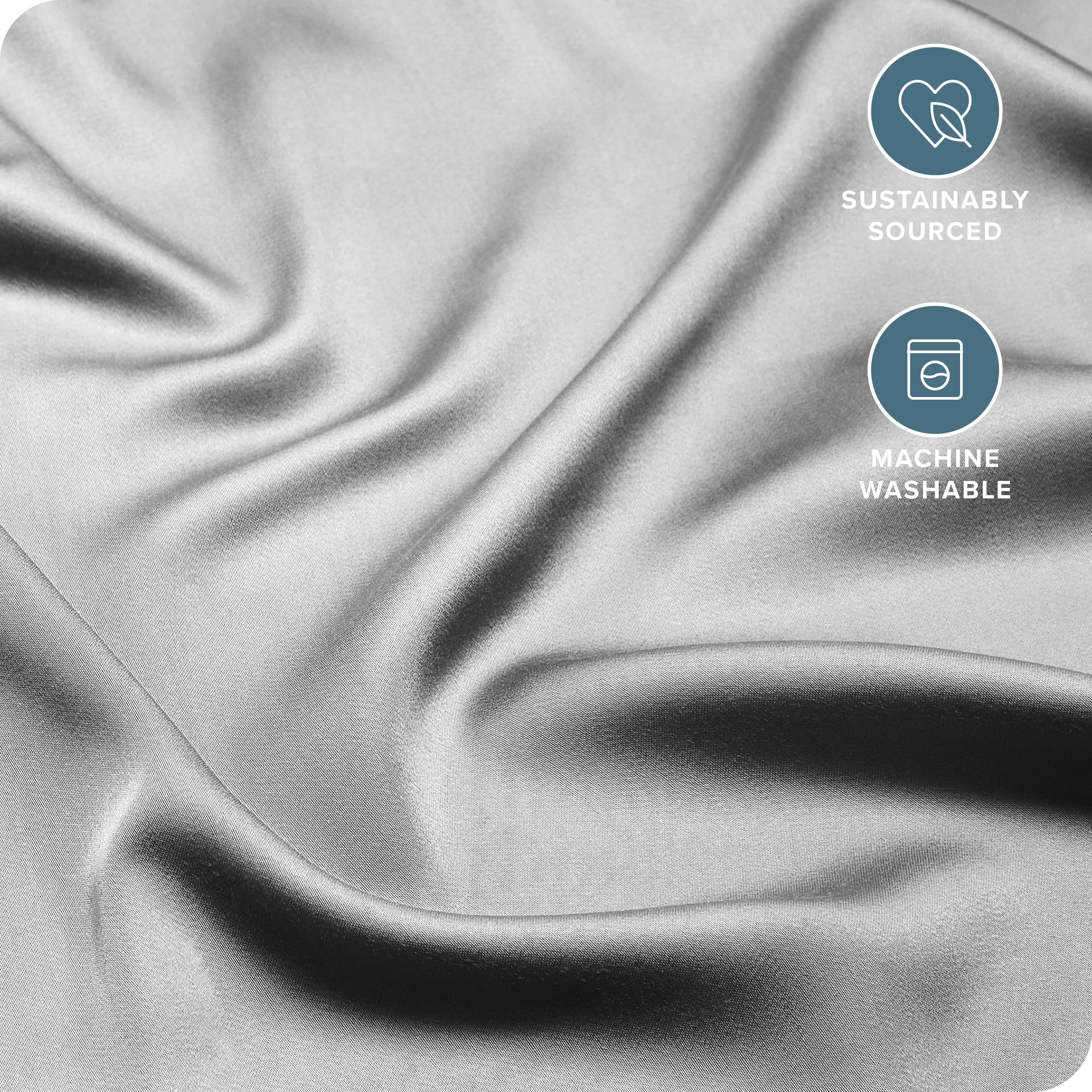Bare Home 100% Rayon Made From Bamboo Luxury Queen Sheet Set - 4 Piece Bedding Set - Deep Pockets - Cooling Sheets - Breathable
