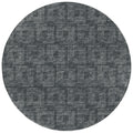 Addison Rugs Eleanor Aer31 Black 8' X 8' Indoor Outdoor Round Rug, Easy Clean, Machine Washable, Non Shedding, Bedroom, Living Room, Dining Room, Kitchen, Patio Rug