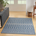 Nourison Positano Indoor/Outdoor Navy Blue 7' X 10' Area Rug