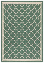 Safavieh Courtyard Collection 6'7' X 9'6' Dark Green/Beige Cy6918 Trellis Indoor/ Outside Waterproof Easy Cleansingpatio Backyard Mudroom Area Mat