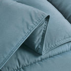 Chezmoi Collection China Blue Down Alternative Comforter King - 3-Piece Lightweight Comforter Set - All Seasons Microfiber Comfo