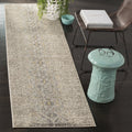 SAFAVIEH Monaco Collection Runner Rug - 22 x 6, Grey & Multi, Modern Boho Abstract Distressed Design, Non-Shedding & Easy Care