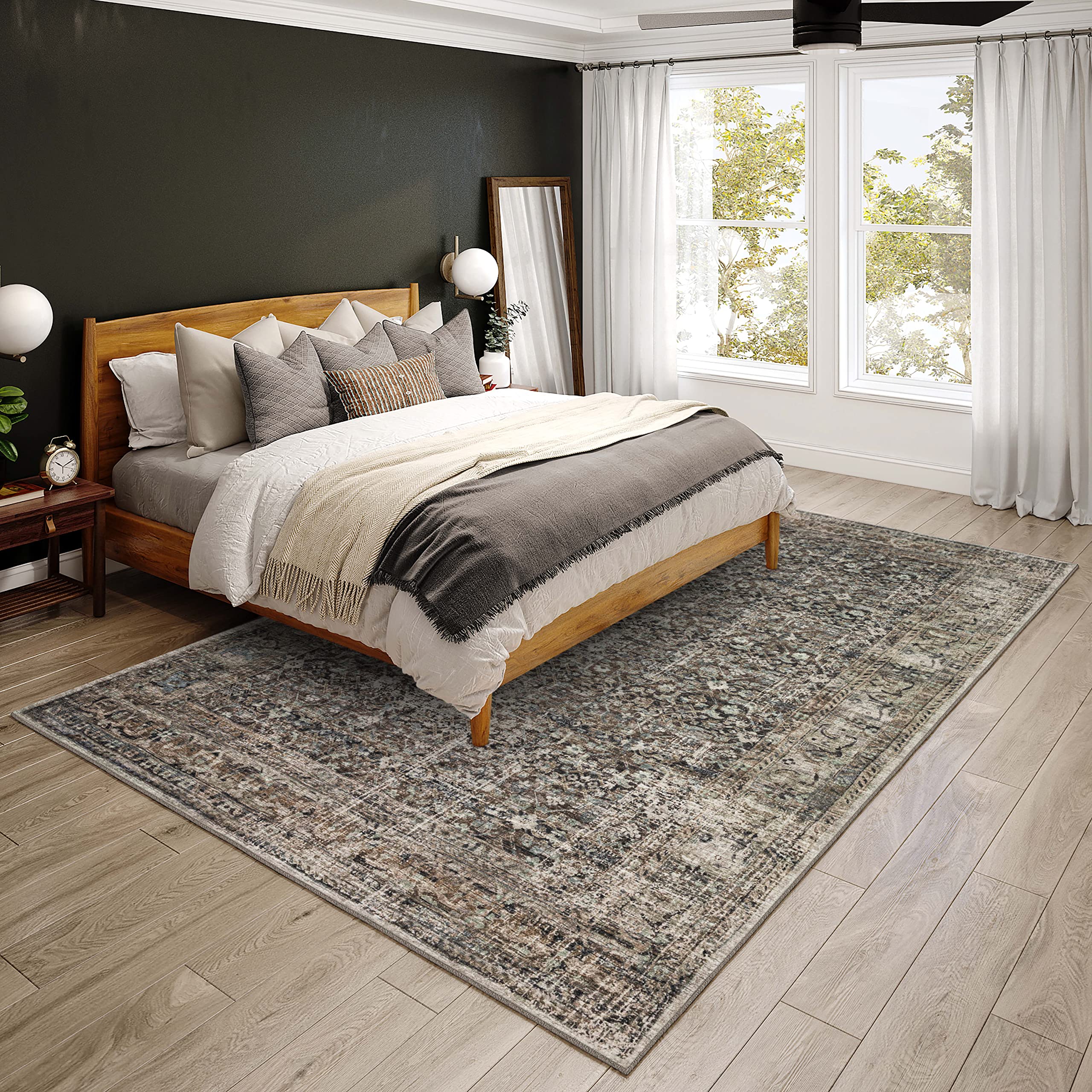 Dalyn Rugs Jericho Jc10 Mushroom 3' X 5' Rectangle Soft Area Rug, Easy Clean, Non Shedding, Bedroom, Entry, Living Room, Dining Room, Kitchen Rug