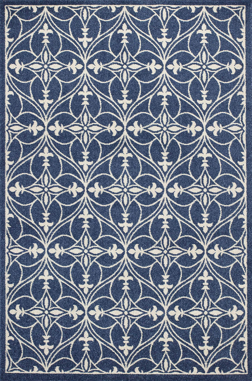 HomeRoots Decor 23' x 45' UV-Treated Polypropelene Denim Area Rug