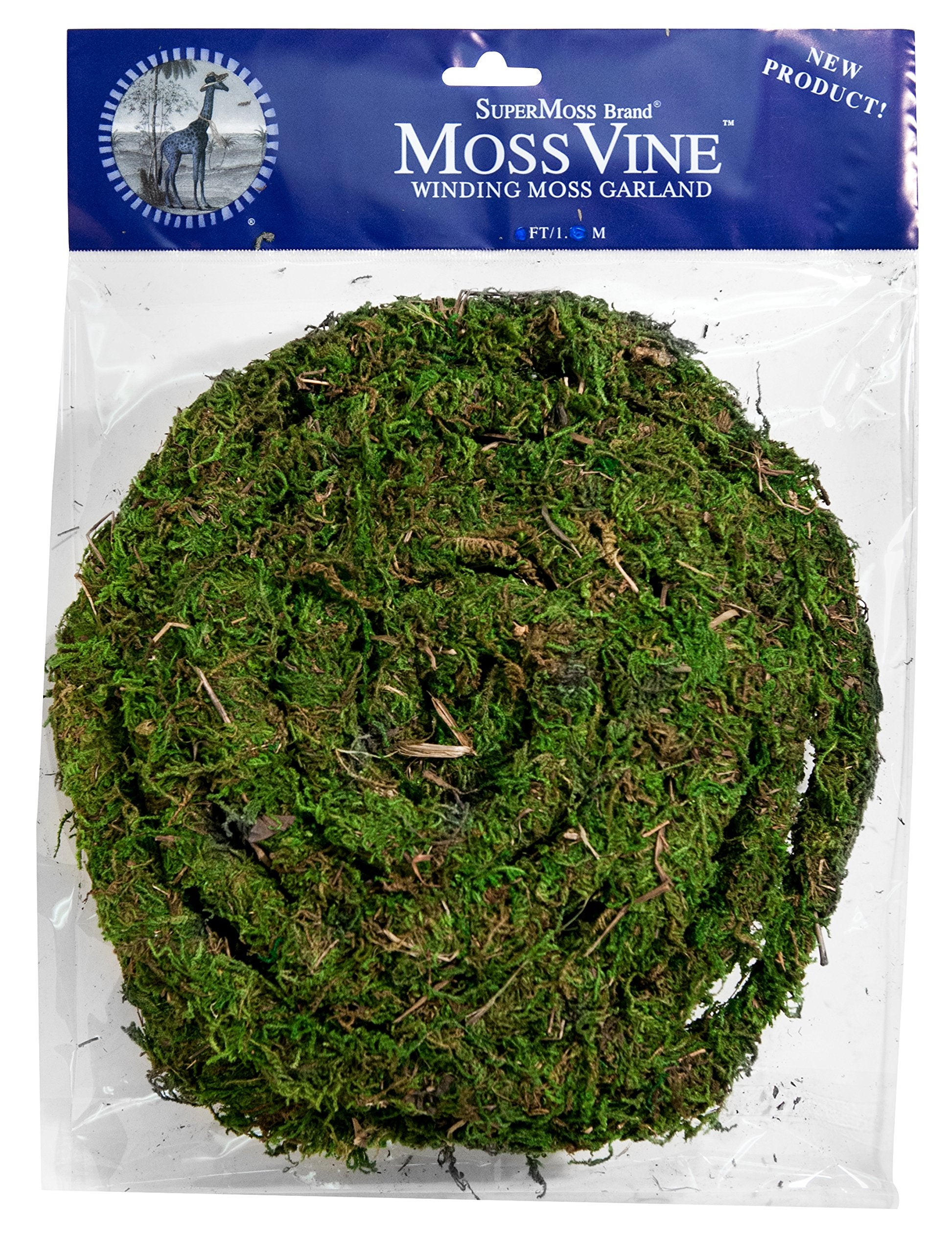 SuperMoss (22711 MossVine Garland, Fresh Green, 12ft