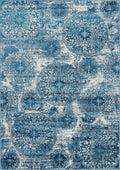 Unique Loom Sofia Collection Area Rug - Grand (7 1 x 10 Rectangle, Blue/ Ivory)
