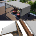 ColourTree 10' W x 12' L Grey Pergola Sun Shade Canopy Replacement Cover UPF50, Commercial Grade 260 GSM Cloth for Outdoor Patio